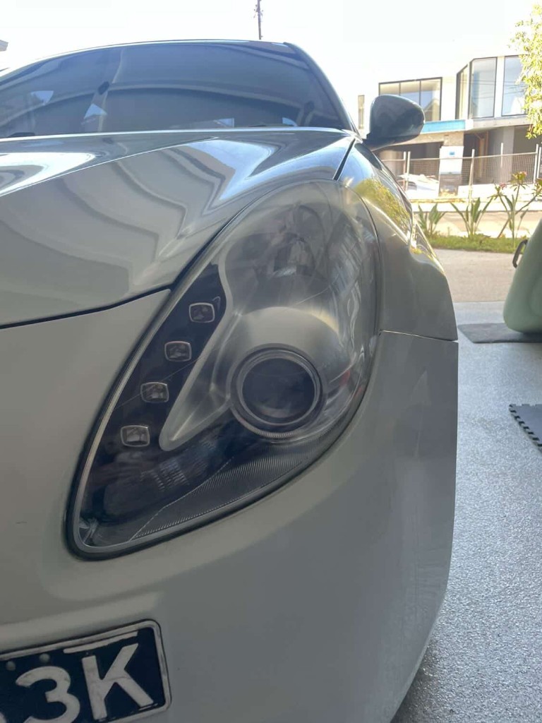 After headlight restoration